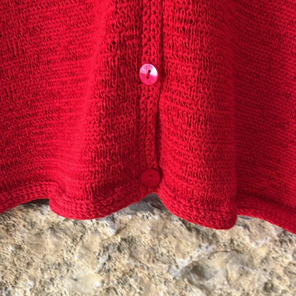 Pendleton Red Cardigan Sweater Size Medium - Picture 10 of 16